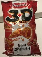 Sucre et nutriments contenus dans Benenuts 3d s bugles