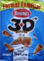 Azúcar y nutrientes en Benenuts 3d s bugles