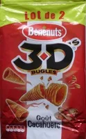 Quantité de sucre dans Lay's 3D's Bugles goût cacahuète lot de 2 x 85 g