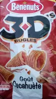 含糖量 Benenuts 3d's bugles cacahuete 2x150g