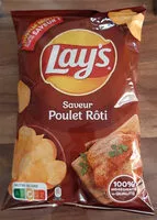 Suhkru kogus sees Chips saveur poulet rôti