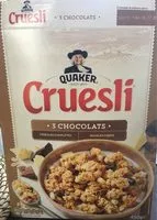 Zuckermenge drin Quaker Cruesli 3 chocolats