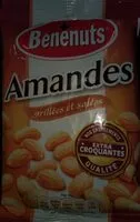 Sokerin määrä sisällä Bénenuts Amandes grillées et salées