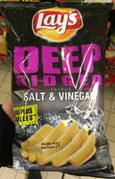 Amount of sugar in Lay's Deep ridged saveur salt & vinegar