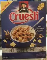 Zuckermenge drin Cruesli - Goût Cookies & Cream