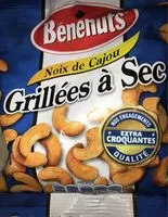 入っている砂糖の量 Bénénuts Noix de cajou grillées à sec