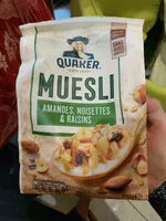 Sucre et nutriments contenus dans Muesli