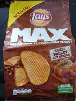 Suhkru kogus sees Lay's Max saveur poulet aux herbes