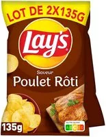 Suhkru kogus sees Chips Poulet rôti