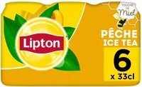 Количество сахара в Lipton Ice Tea saveur pêche touche de miel 6 x 33 cl
