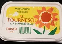 Sucre et nutriments contenus dans Margarine allegee au tournesol