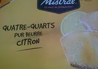 चीनी की मात्रा Quatre quarts Citron