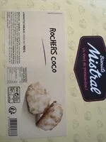चीनी की मात्रा Rochers coco.