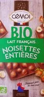 Количество сахара в Chocolat Bio lait français noisettes entières
