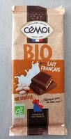İçindeki şeker miktarı Chocolat au lait riz soufflé Bio