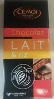 İçindeki şeker miktarı Chocolat Lait & riz