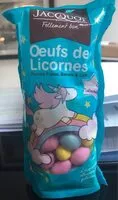 Jumlah gula yang masuk Oeufs de Licornes saveurs Fraise, Banane & Cola