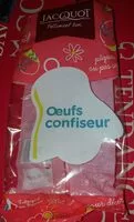 Jumlah gula yang masuk Oeufs confiseurs