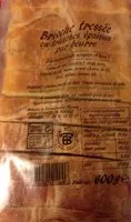 Sokerin määrä sisällä Brioche tressée