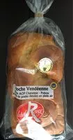İçindeki şeker miktarı Brioche vendéenne