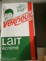 Sucre et nutriments contenus dans Laiterie cooperative vernueil en touraine