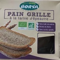 含糖量 Pain grillé à la farine d'épeautre