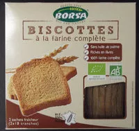 Sucre et nutriments contenus dans Borsa