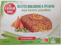 Sokerin määrä sisällä Galettes boulghour & épeautre