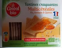 Sokerin määrä sisällä Tartines croquantes multi céréales