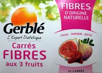 Carres fibre aux 3 fruits