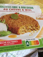 Sokerin määrä sisällä Les galettes orge et boulgour au chèvre miel
