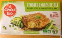 Amount of sugar in Les Tendres Carrés blé, petits pois, courgette & curry