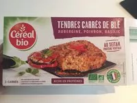 Sokerin määrä sisällä Tendres carrés de blé aux aubergine, poivron, basilic