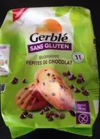 Quantité de sucre dans Gerblé - Gluten and Lactose Free Madeleines Chocolate Chips, 210g (7.5oz)