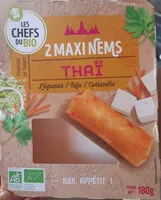 Quantité de sucre dans 2 Maxi Nems Thaï