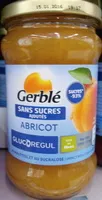 Quantité de sucre dans Gerblé - No Sugar Added Apricot Jam, 320g (11.3oz)