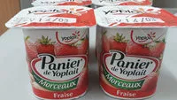 Quantité de sucre dans Panier de Yoplait avec Morceaux Fraise