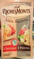 含糖量 Duo raclette (3 poivres et classique)