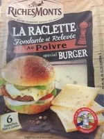 含糖量 La Raclette - Fondante et relevée au poivre, Spécial burger