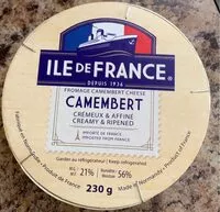 İçindeki şeker miktarı Camembert