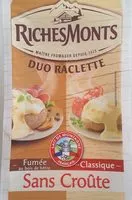 含糖量 Duo raclette fumée/classique sans croûte