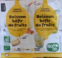 Количество сахара в Ferments lyophilisés pour kéfir de fruits