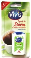 入っている砂糖の量 Extrait de Stévia