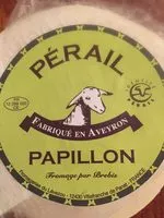 Sucre et nutriments contenus dans Perail papillon