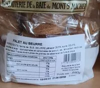 中的糖分和营养成分 Biscuiterie de la baie du mont st michel