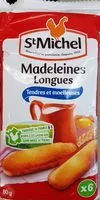 Cantidad de azúcar en Madeleines longues tendres et moelleuses