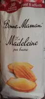Quantité de sucre dans La madeleine pur beurre