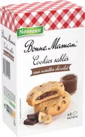 İçindeki şeker miktarı Cookies sablés cœur noisettes chocolat