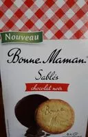 Suhkru kogus sees Sablés chocolat noir