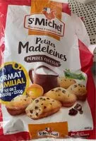 Quantité de sucre dans Petites madeleines pépites chocolat format familial lot 2 x 600 g